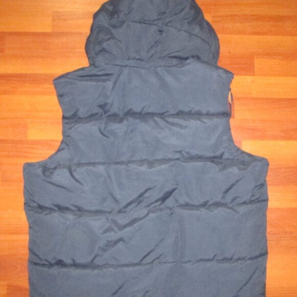 Old Navy Dark Blue Puffer Vest w/Hood - XL - Picture 5 of 10